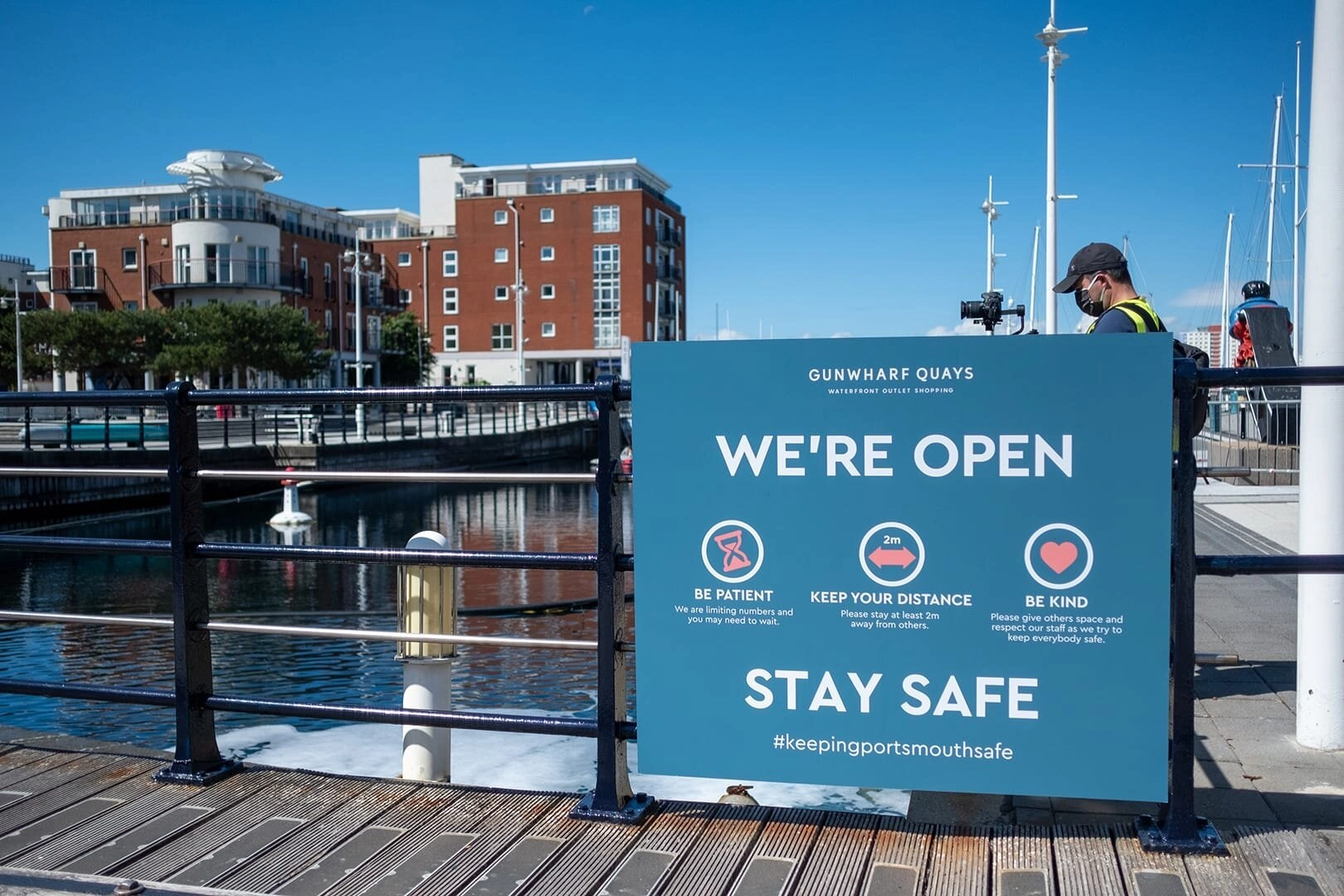 Gunwharf Quays reopens: drone photos show the shopping centre’s preparations - Image 4