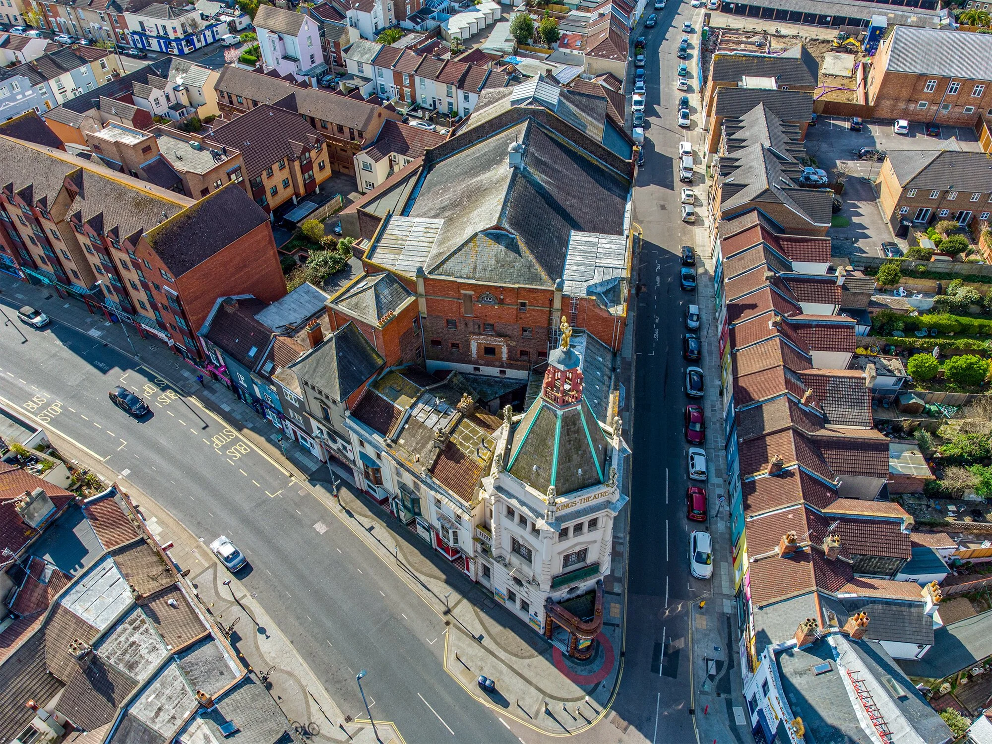 Drone roof survey of the Kings Theatre, Southsea
