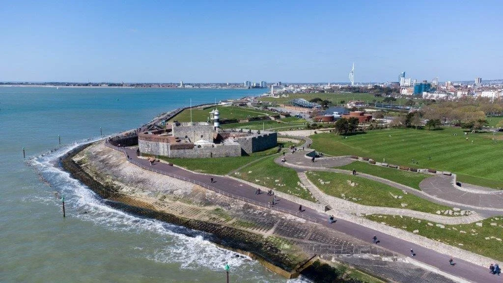 Easter weekend aerial photography over Southsea