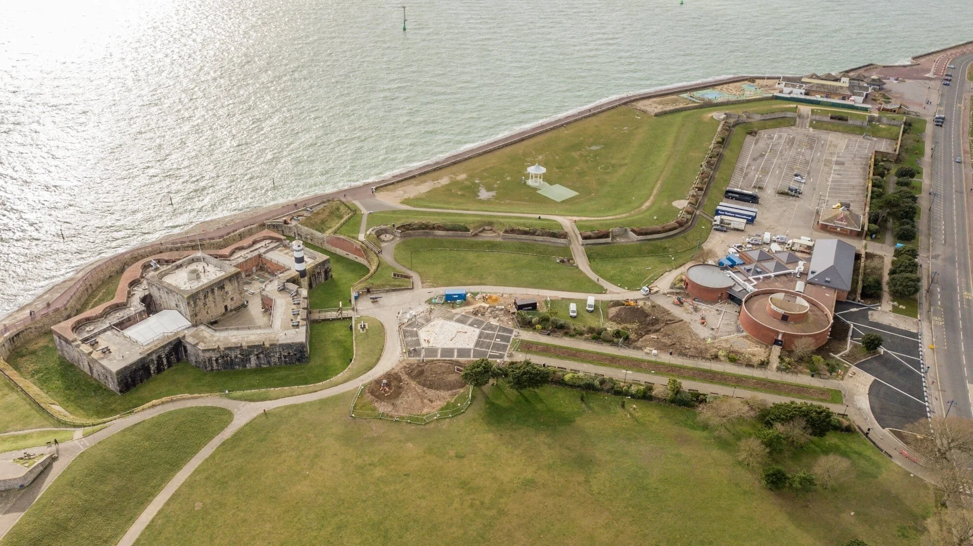 Drone heritage photography at Southsea Castle