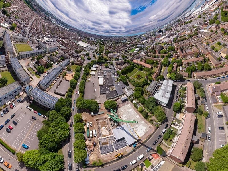 Drone construction time-lapse at Arundel Court Primary Academy