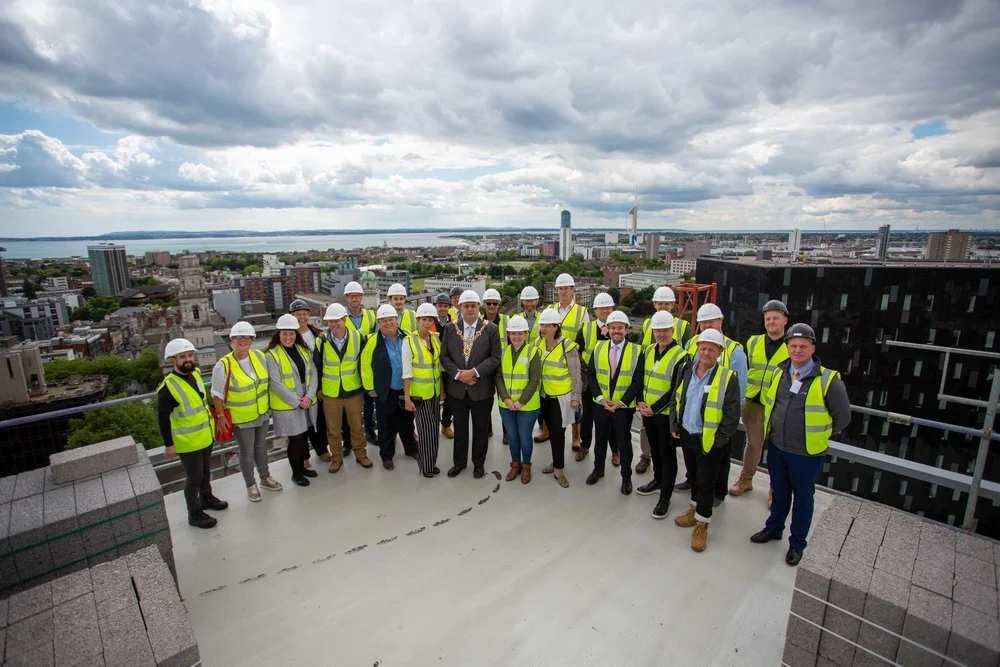 Stanhope House topping out: event and construction photography - Image 16