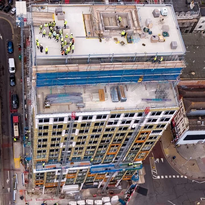 Stanhope House topping out: event and construction photography - Image 17