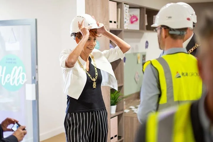 Stanhope House topping out: event and construction photography - Image 21
