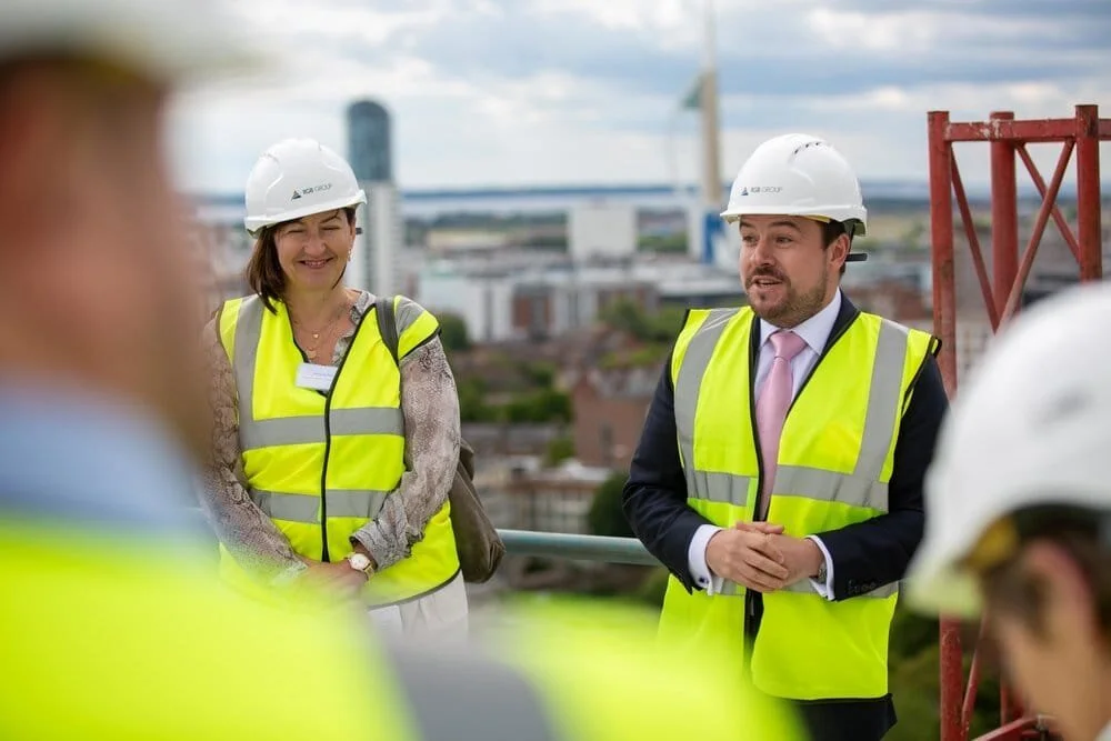 Stanhope House topping out: event and construction photography - Image 22