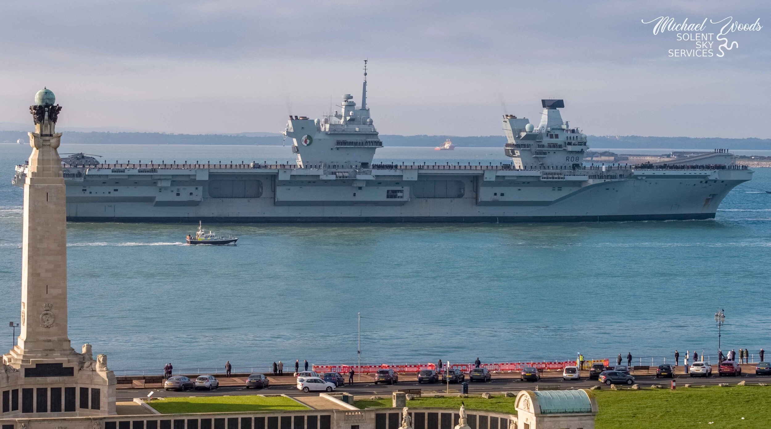 HMS Queen Elizabeth: carrier returns to Portsmouth for Christmas - Image 1