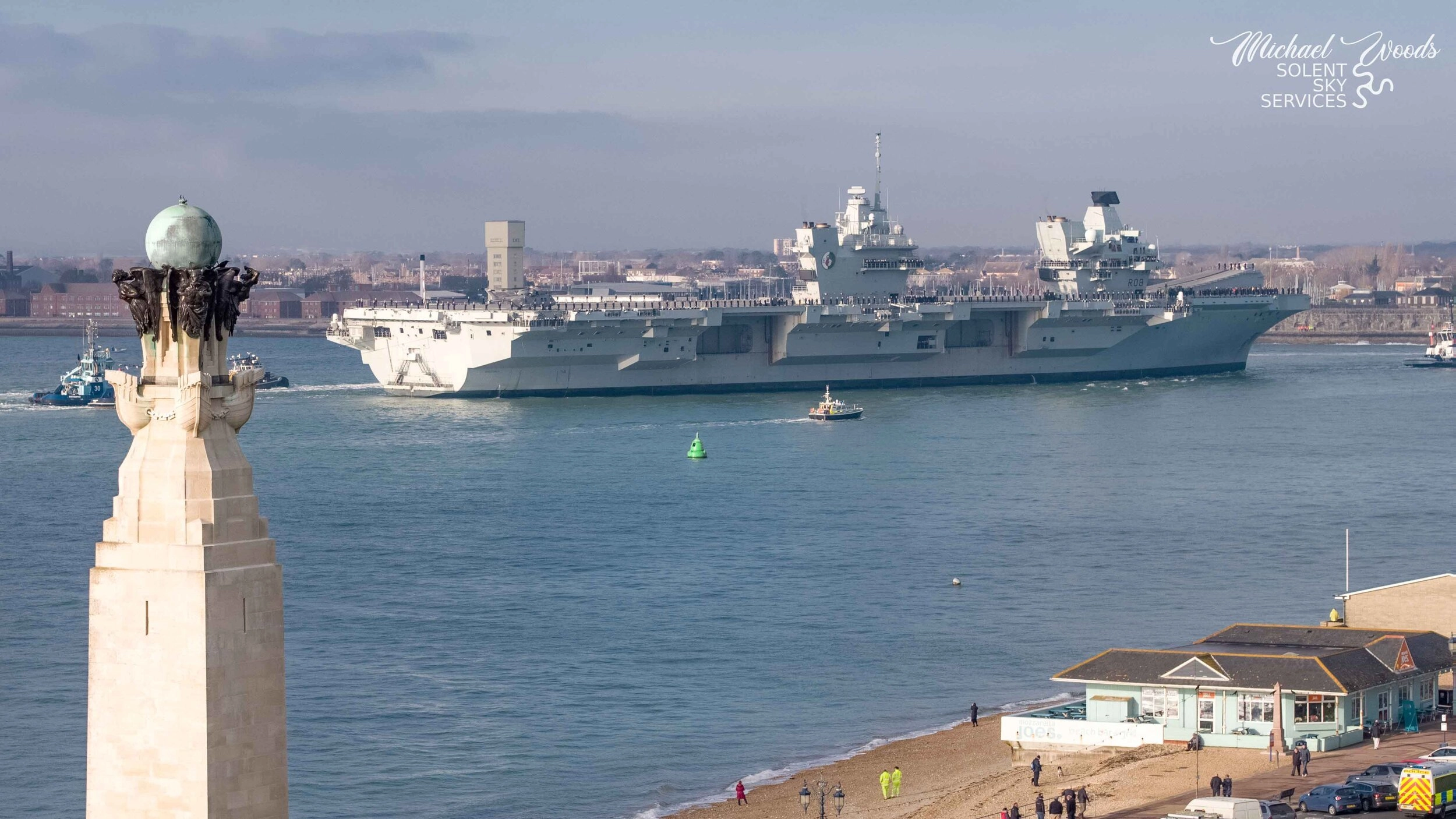 HMS Queen Elizabeth: carrier returns to Portsmouth for Christmas - Image 3