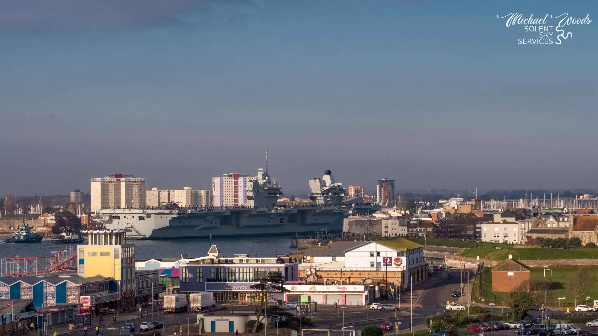 HMS Queen Elizabeth: carrier returns to Portsmouth for Christmas - Image 4