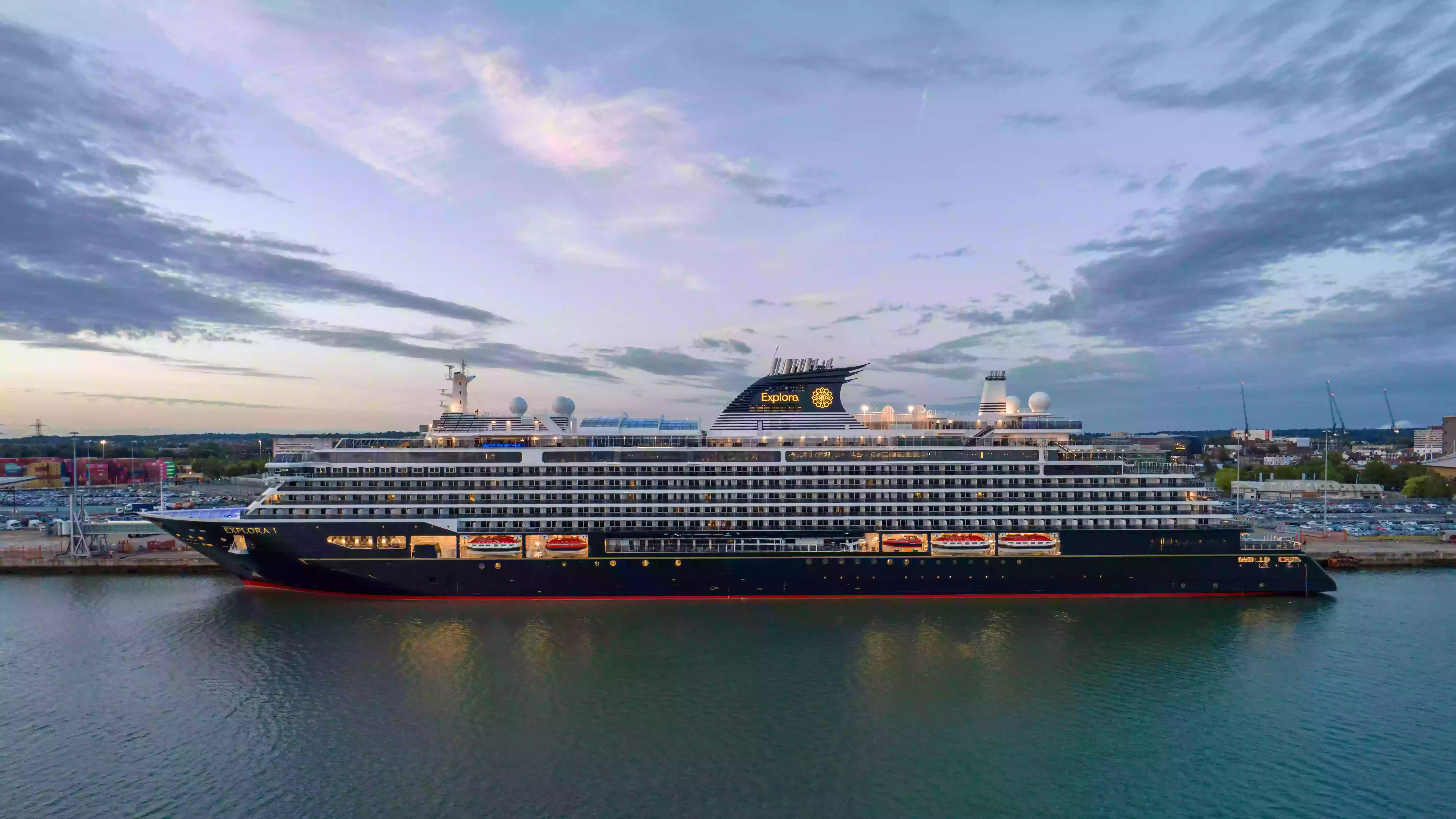 Cruise Ship Aerial Photography — Explora Journeys Explora I, Southampton