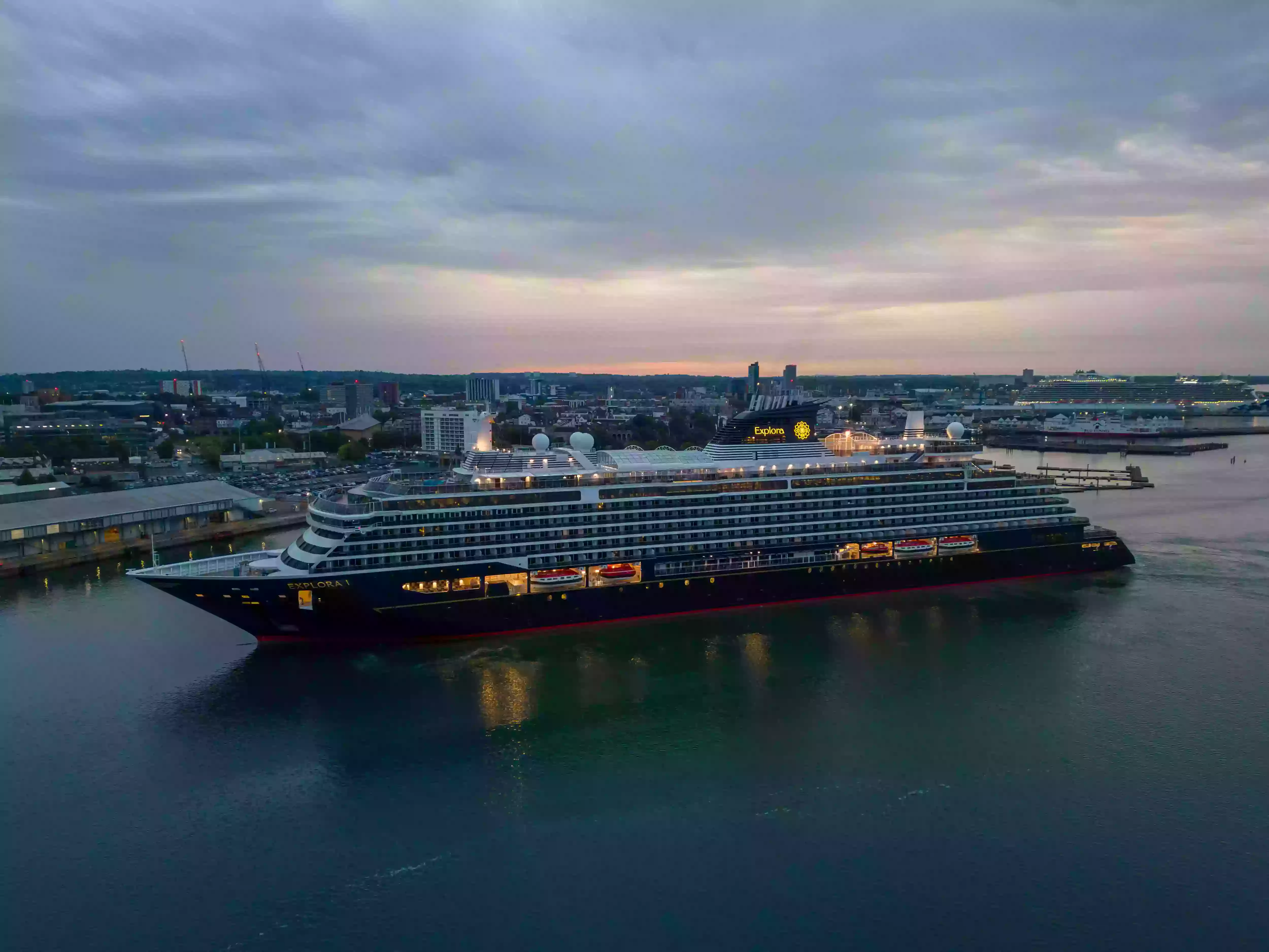 Cruise Ship Aerial Photography - Explora Journeys Explora I, Southampton - Image 5