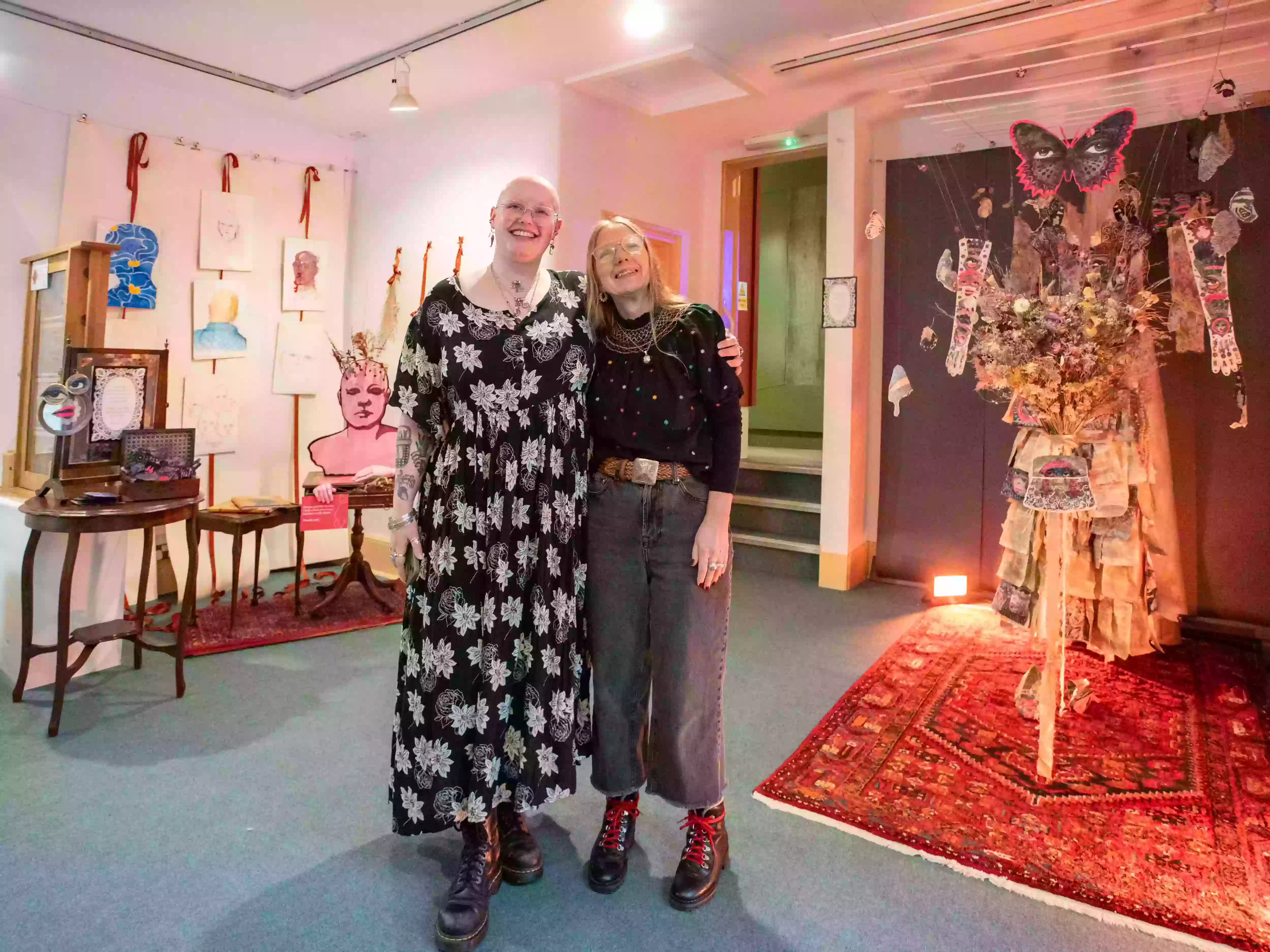Emilie Jane Rivers-Martin's visual response sits alongside the central dress sculpture