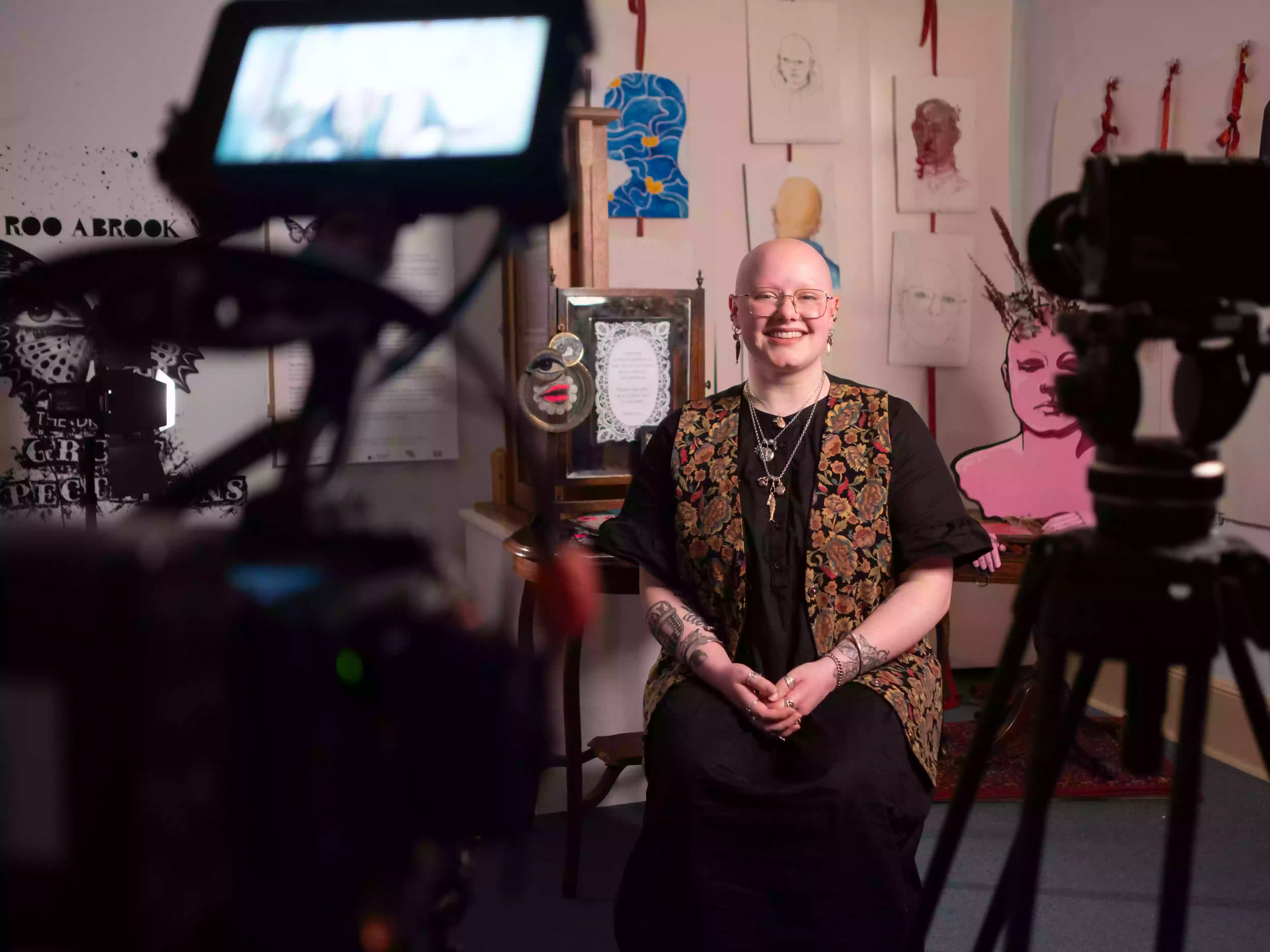 Emilie Jane Rivers-Martin's visual response sits alongside the central dress sculpture