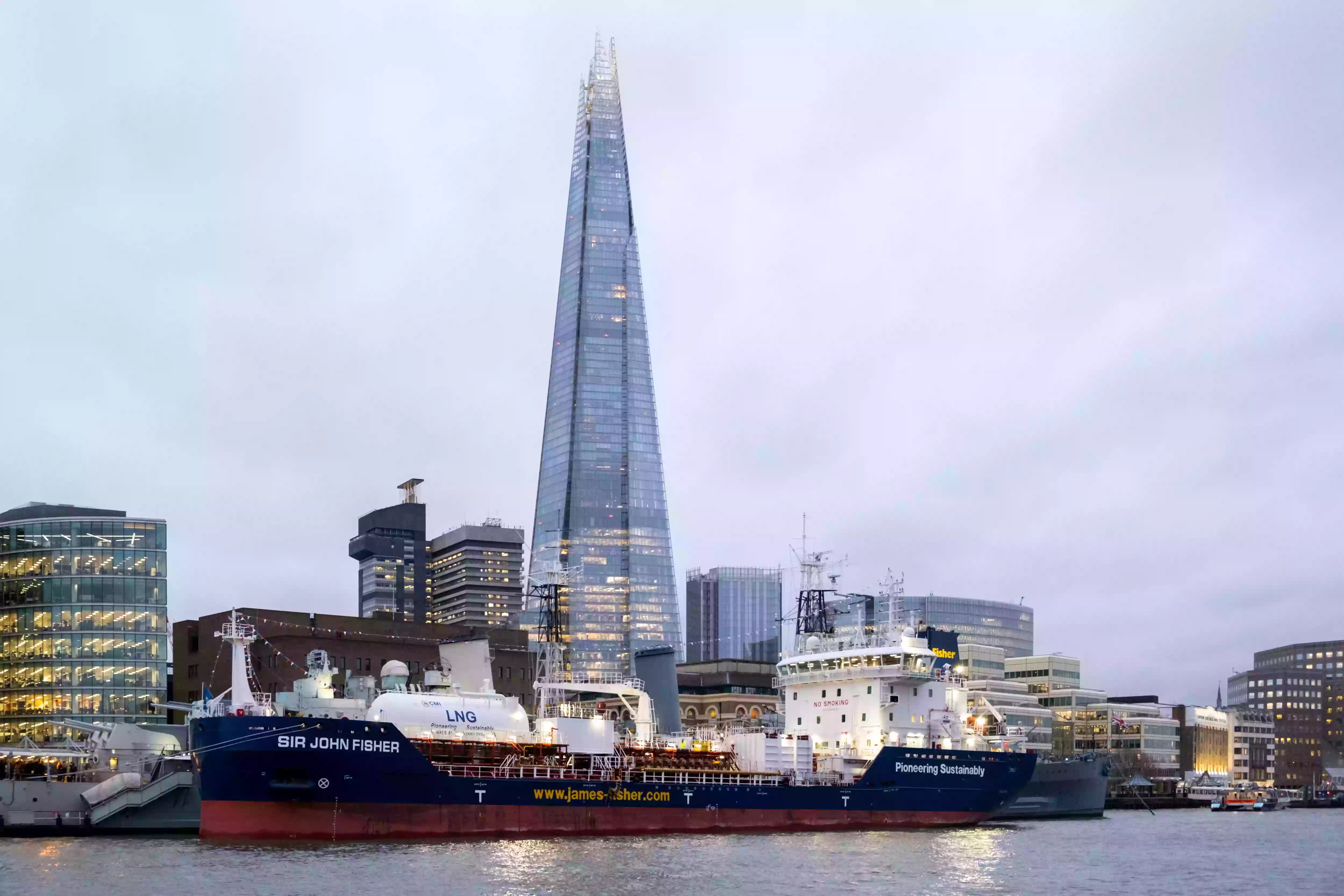 Sir John Fisher Naming Ceremony — Aerial Filming on the Thames - Image 13