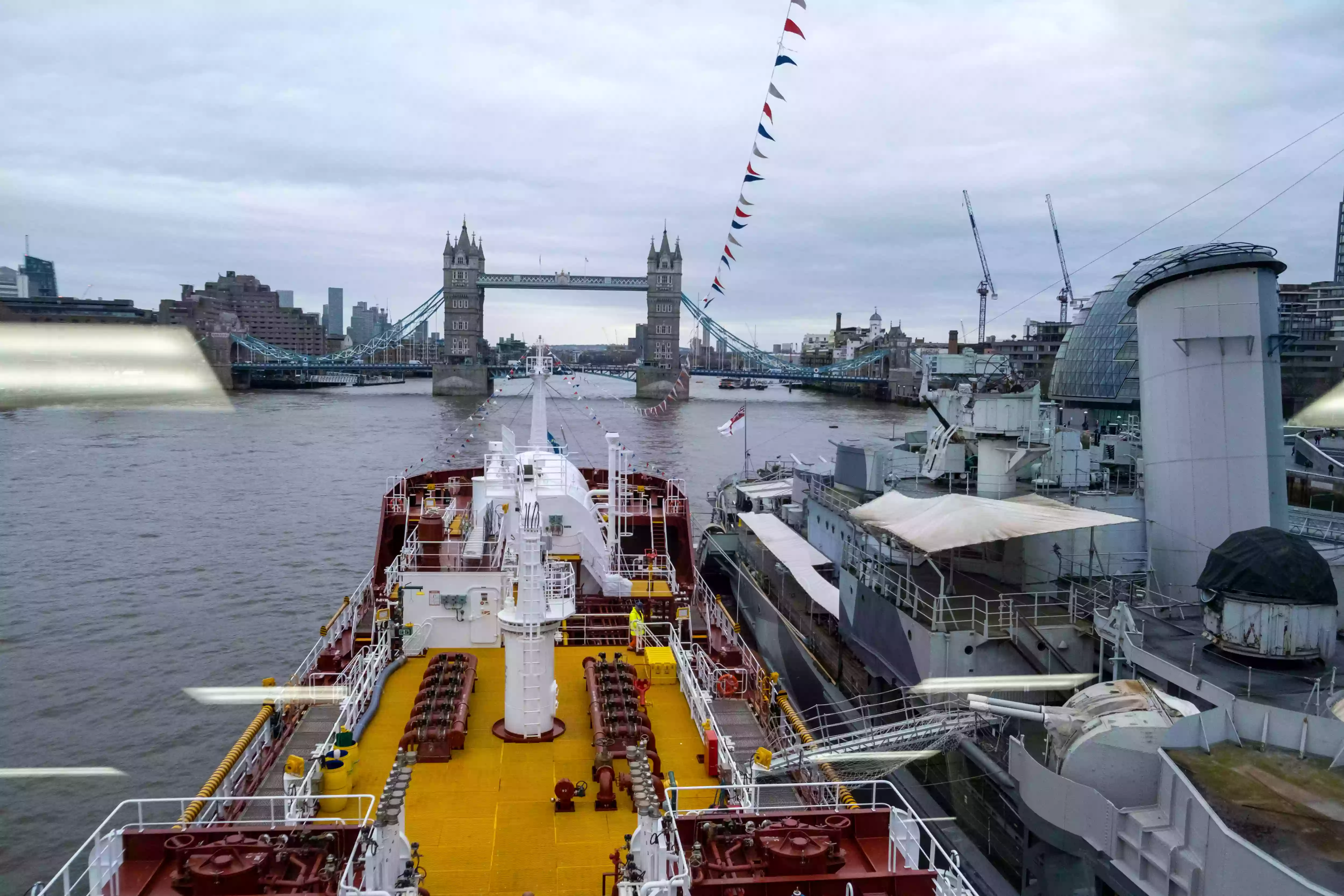 Sir John Fisher Naming Ceremony — Aerial Filming on the Thames - Image 3