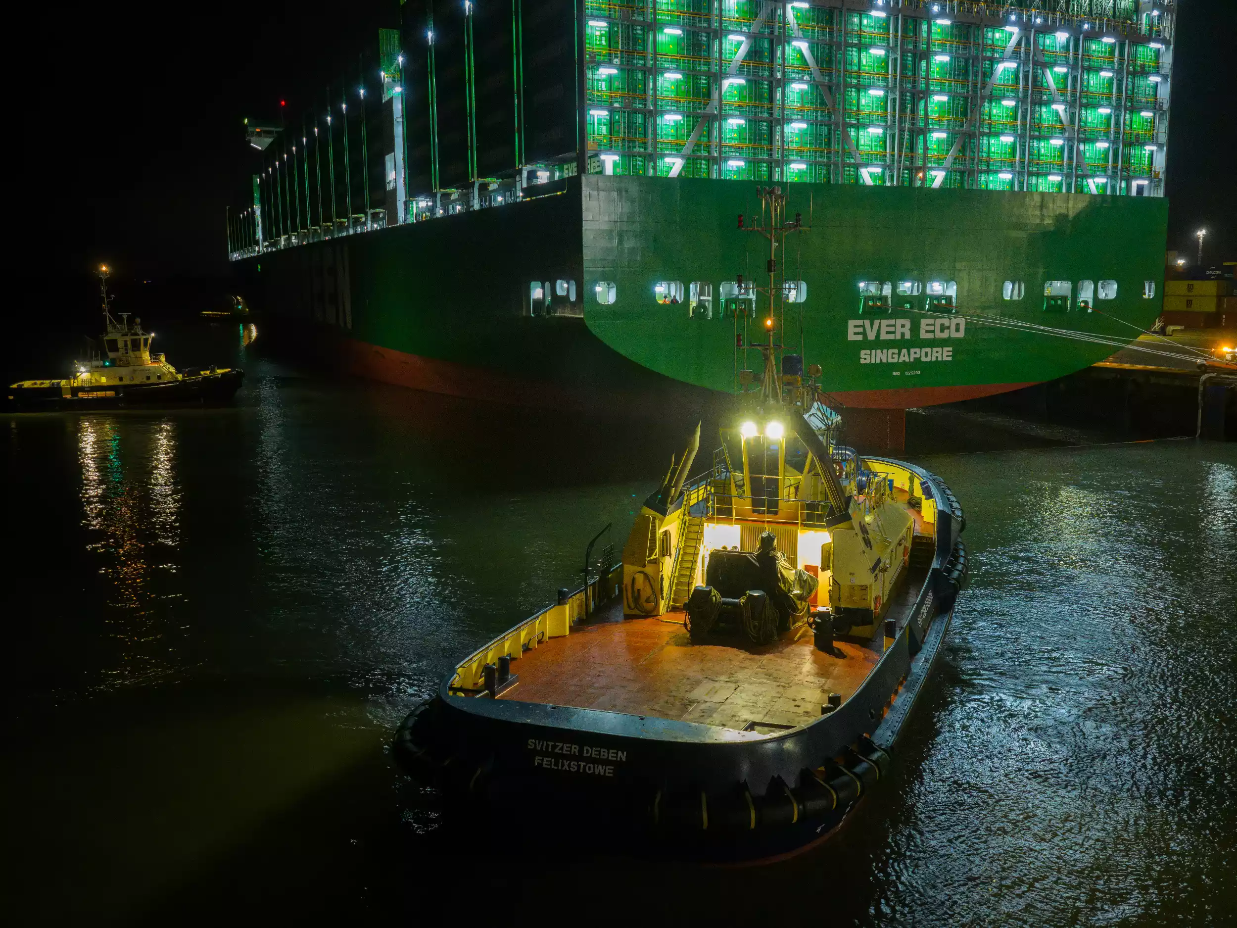 Ever Eco Maiden Call — Dual-Drone Filming for Evergreen Marine