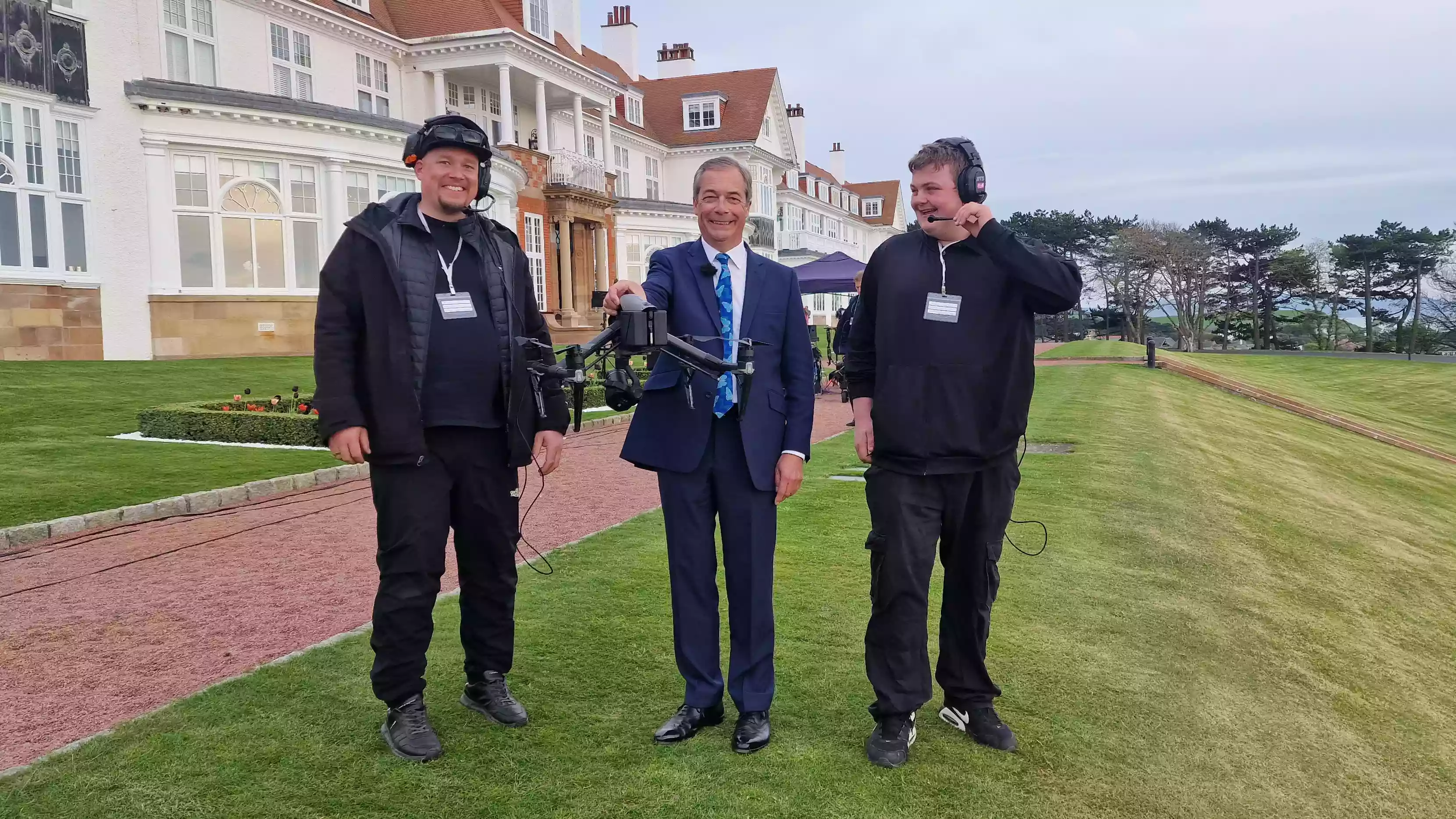 GB News — Live Drone Broadcast at Trump Turnberry