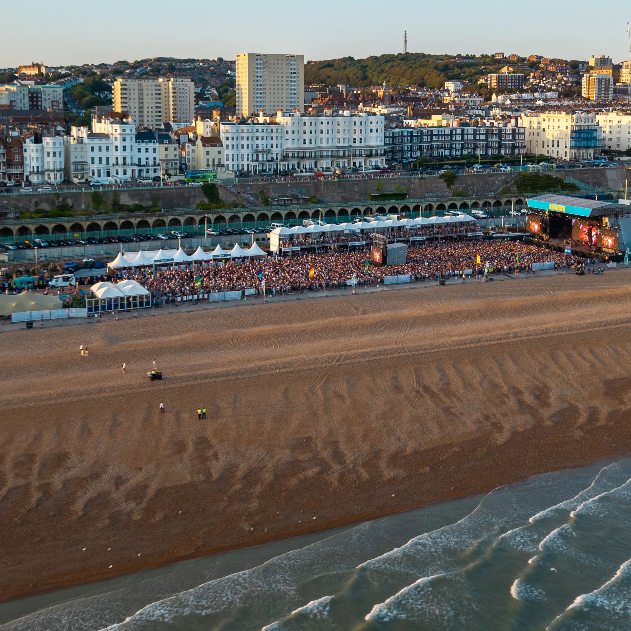 Fatboy Slim: Live Aerial Visuals at On The Beach Brighton