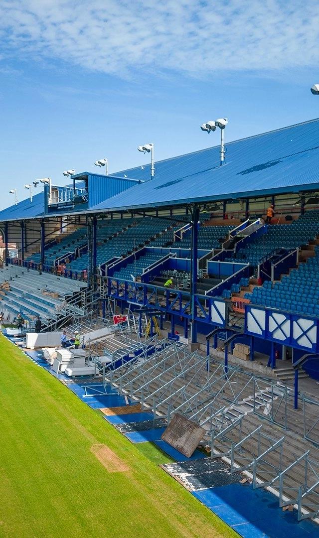 Drone shots of Fratton Park renovations - Image 3