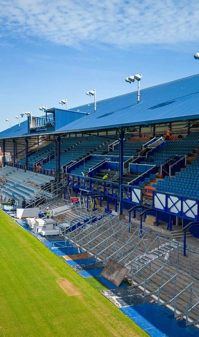 Drone shots of Fratton Park renovations - Image 3