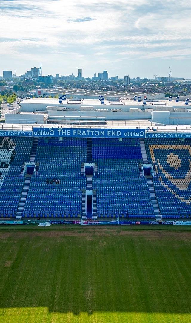 Drone shots of Fratton Park renovations - Image 5