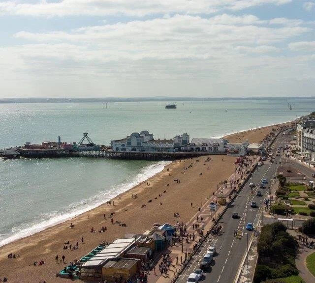 Easter weekend aerial photography over Southsea - Image 2